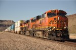 Westbound intermodal just out of the canyon